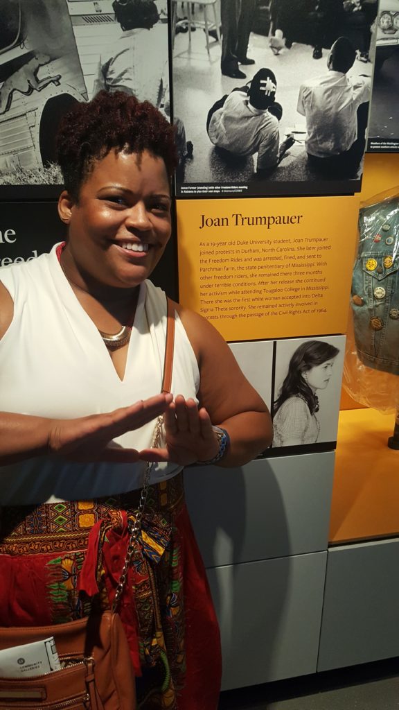 Did I mention Joan Trumpauer is a Delta, too? (Can't take me anywhere)