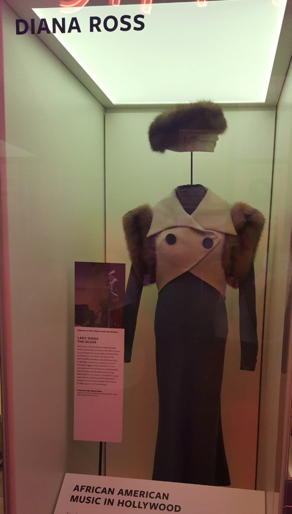 One of the flyest pieces of clothing in the museum. Diana Ross' fur shrug from "Lady Sings the Blues."